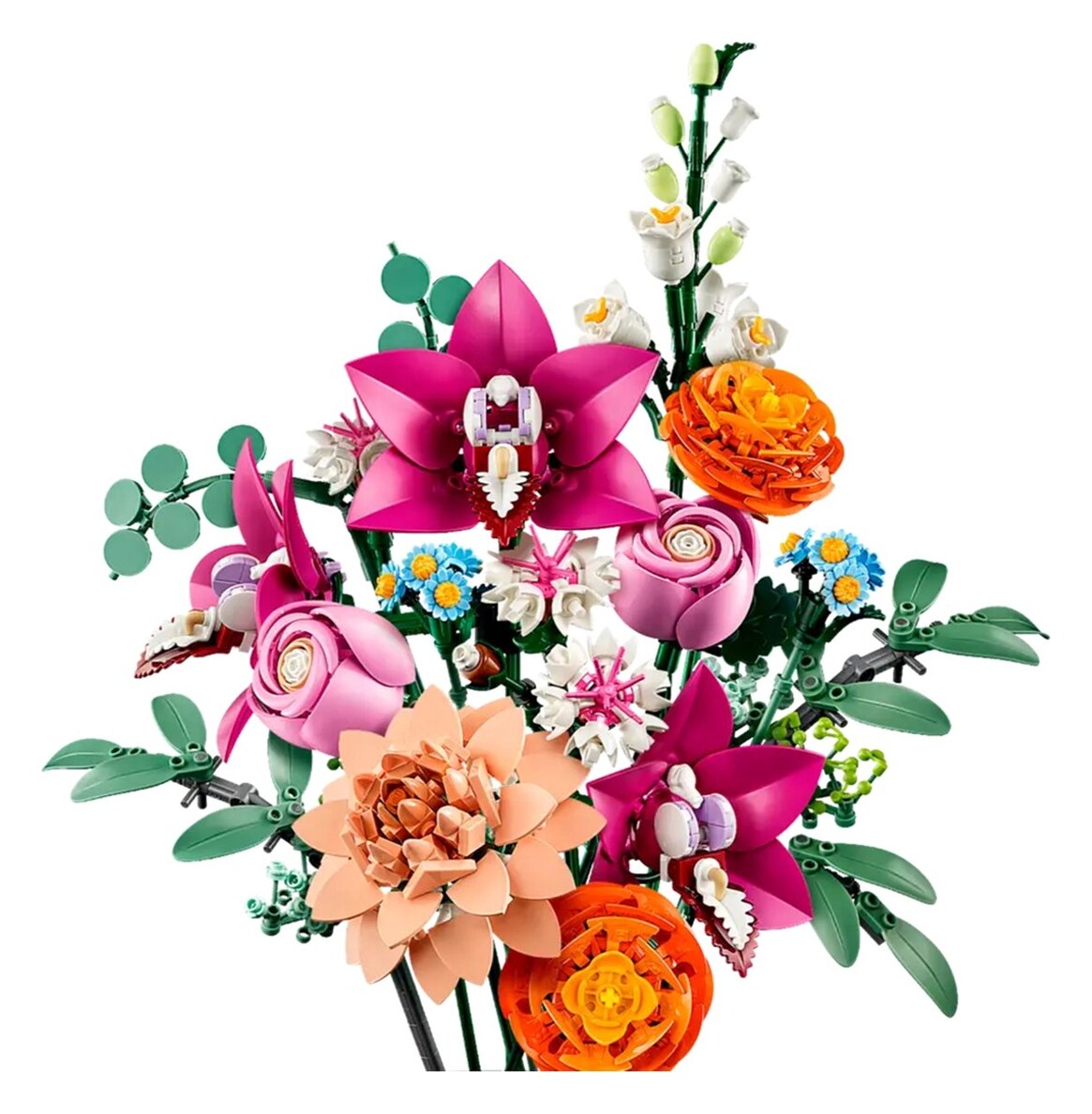 LEGO Botanicals Schöner rosafarbener Blumenstrauß