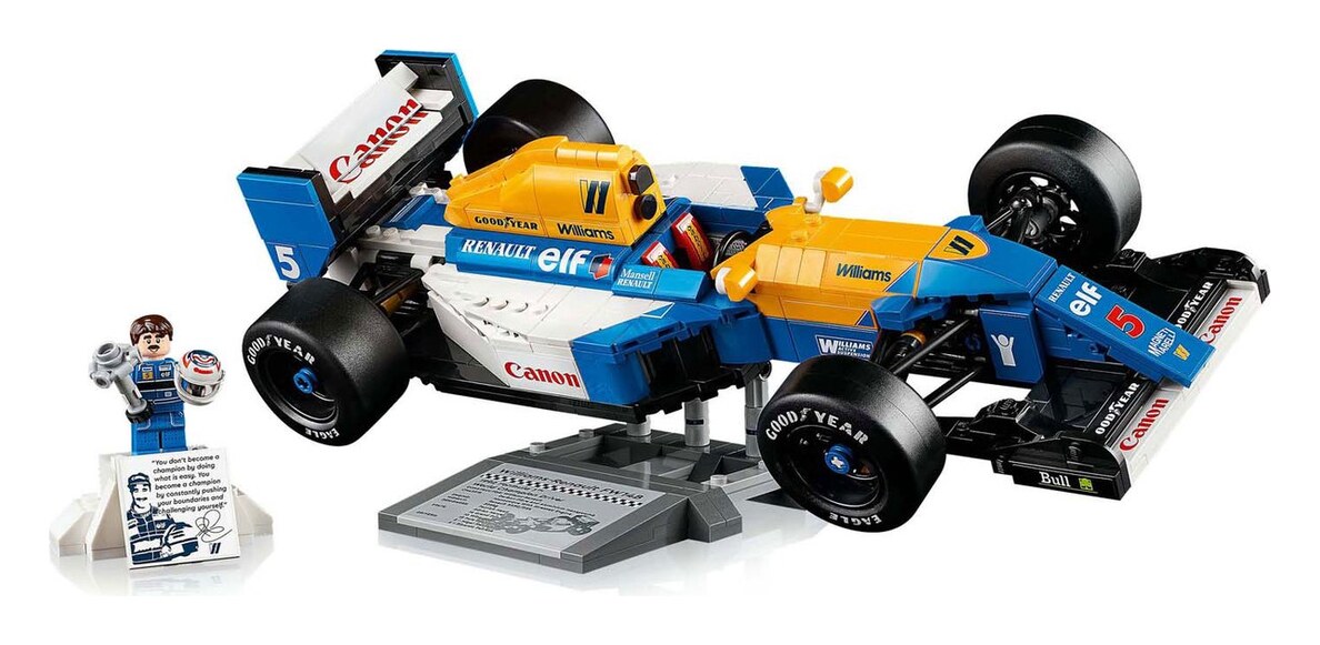 LEGO Icons Williams Racing FW14B mit Nigel Mansell